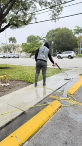 sidewalk pressure washing